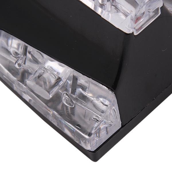 Vây cá mập trang trí nóc xe hơi giả ăng-ten (Đèn LED chạy bằng năng lượng gió) (Màu Đen)