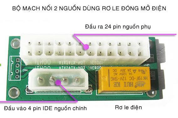 Mạch Kích Dual Nguồn  ( mạch rơ-le nối 2 PSU)