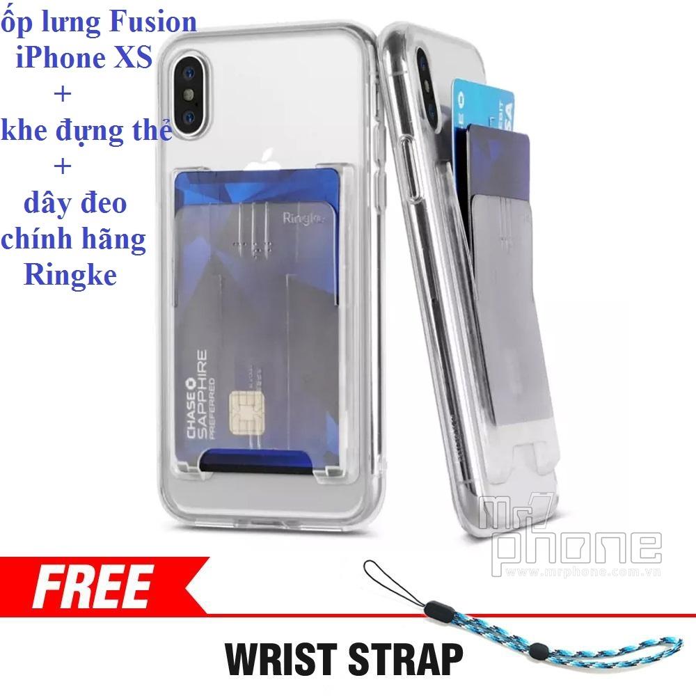 Ốp lưng iPhone Xs / X Ringke Fusion kèm bộ Kit (Nhiều Màu)