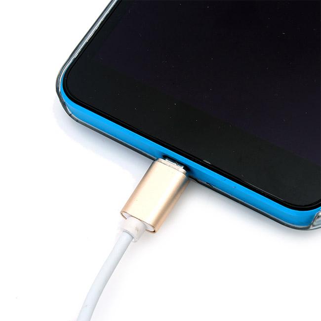 Cáp sạc nam châm 2 đầu cho đầu Micro USB  và Lightning siêu tiện dụng