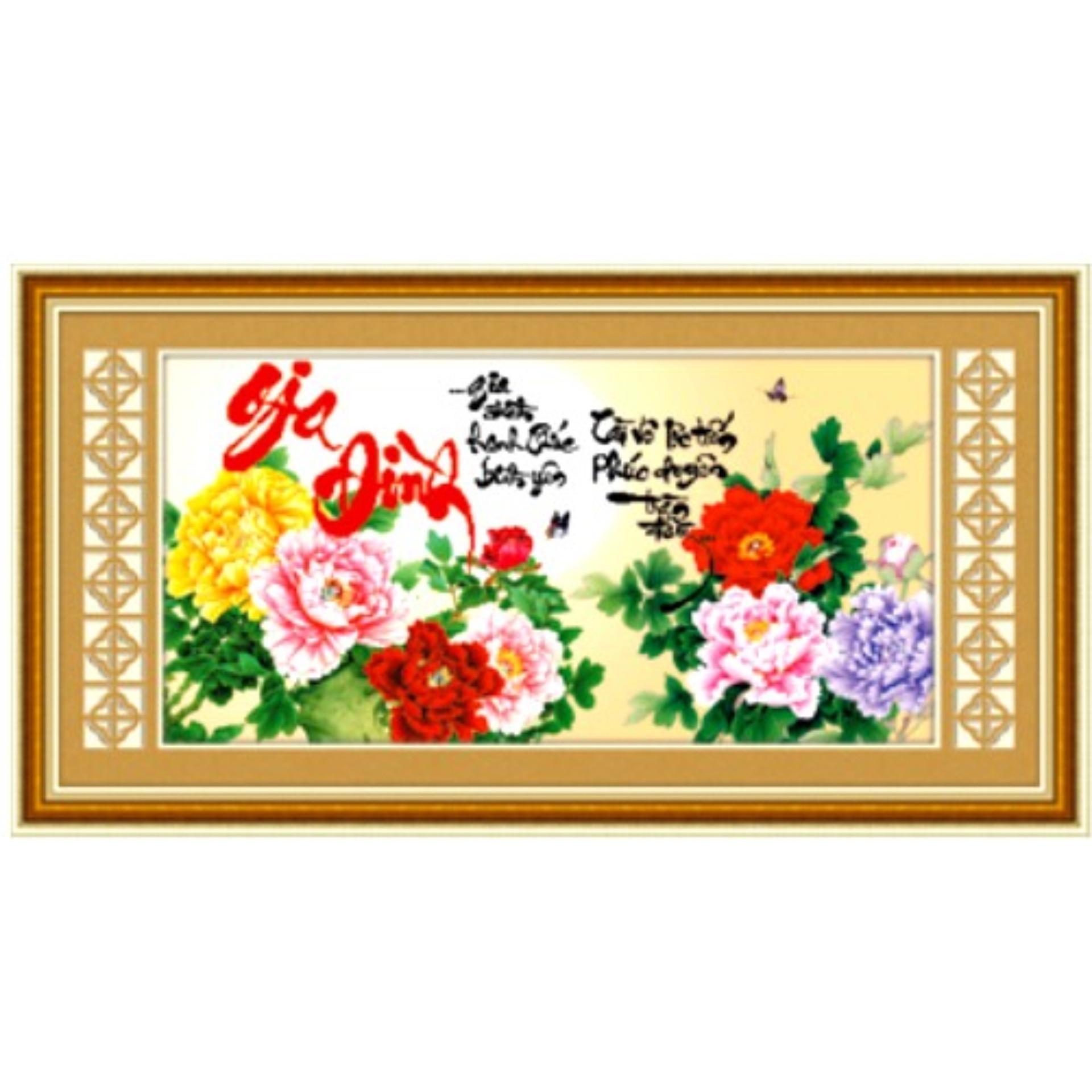 Tranh đính đá gia đình DF126