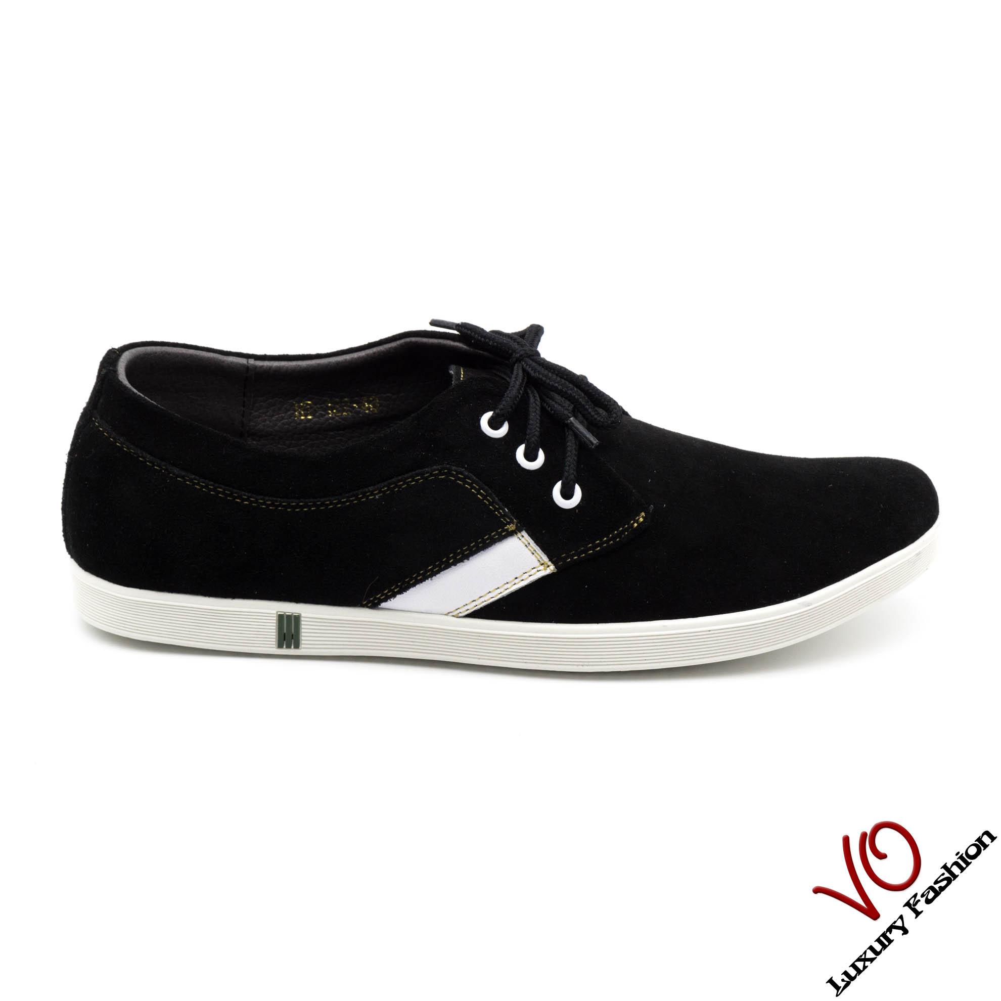 Giày sneaker nam da bò (da lộn) hàng thủ công VO HT 122