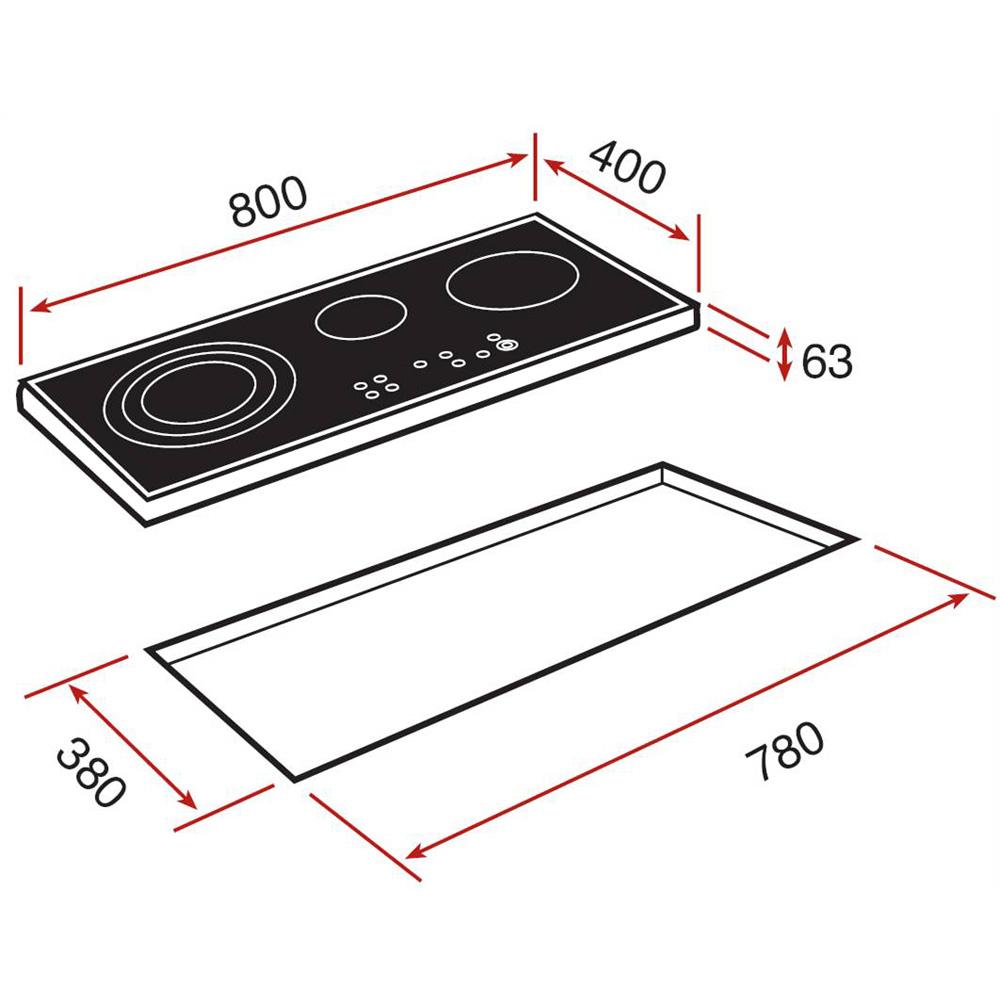 [Trả góp 0%]Bếp điện Teka TR 831 HZ