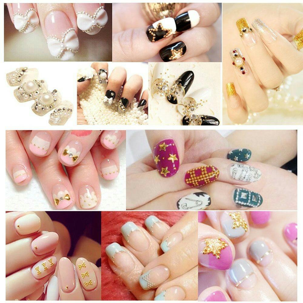 Bi hạt trang trí móng (vàng-trắng-vàng đồng)