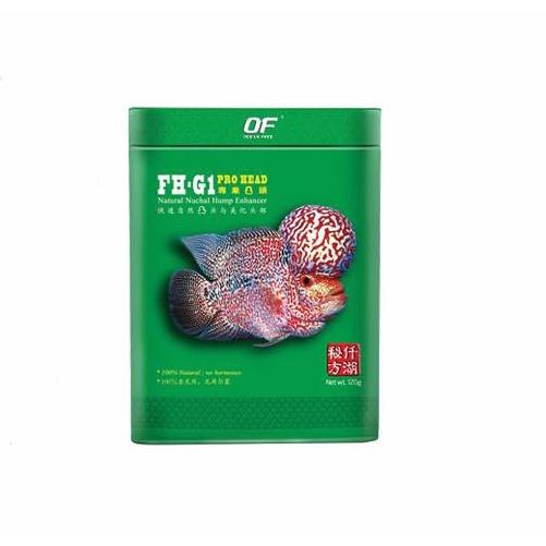 OF FHG1 XANH 120G Thức ăn cho cá La Hán OF FH-G1 Pro Head giúp cá đầu to bự