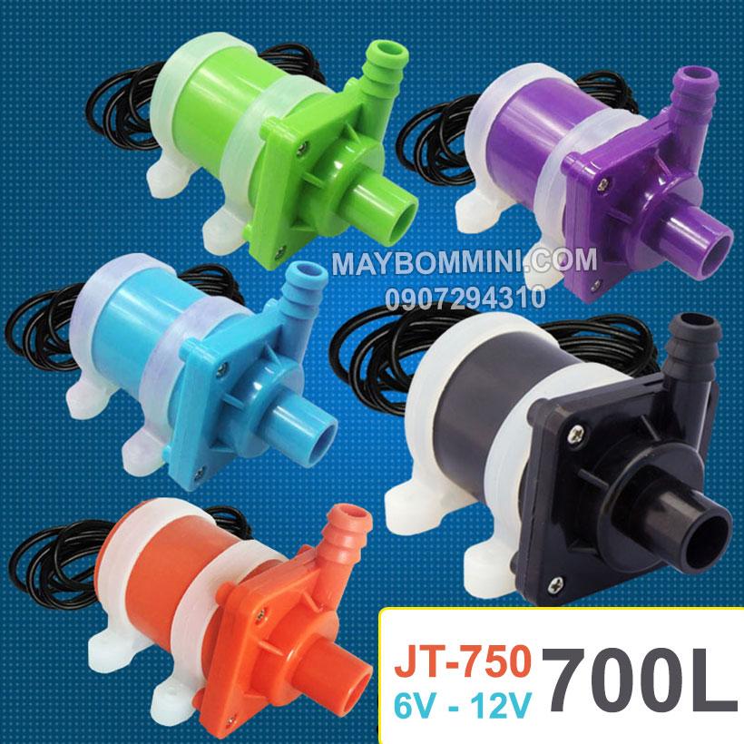 [HCM]Máy Bơm Nước Mini 6V 12V 700L JT750