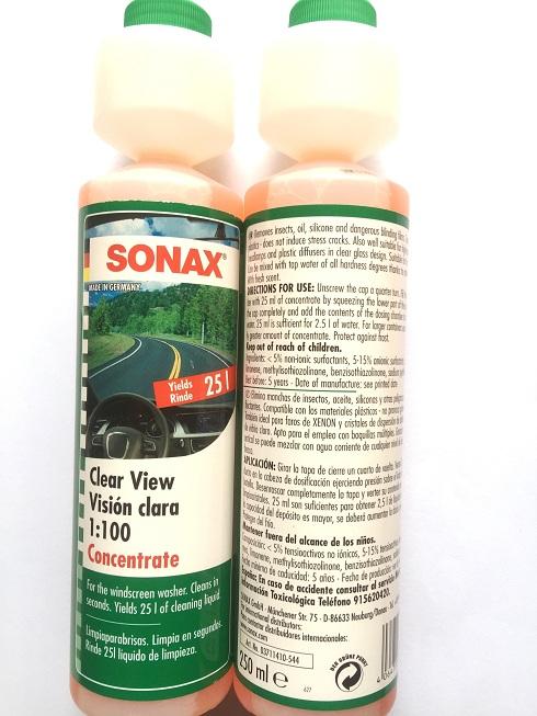 [HCM]Nước rửa kính đậm đặc Sonax Clear View 1:100 Concentrate