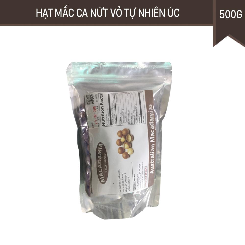 [HCM]Hạt mắc ca Úc Macadamia thơm ngon 500g (Loại 1 - Nhập Úc)