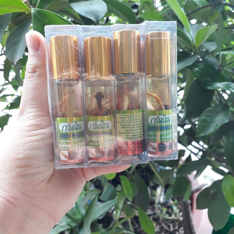 Combo 6 chai dầu gió lăn thảo dược nhân sâm Thái Lan