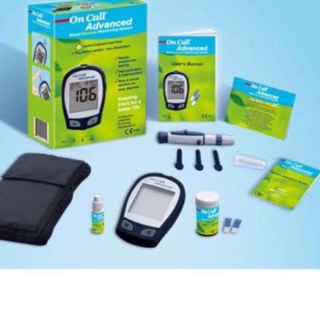 Máy đo đường huyết Acon On call Plus Advanced + Tặng hộp 25 que thử + Hộp