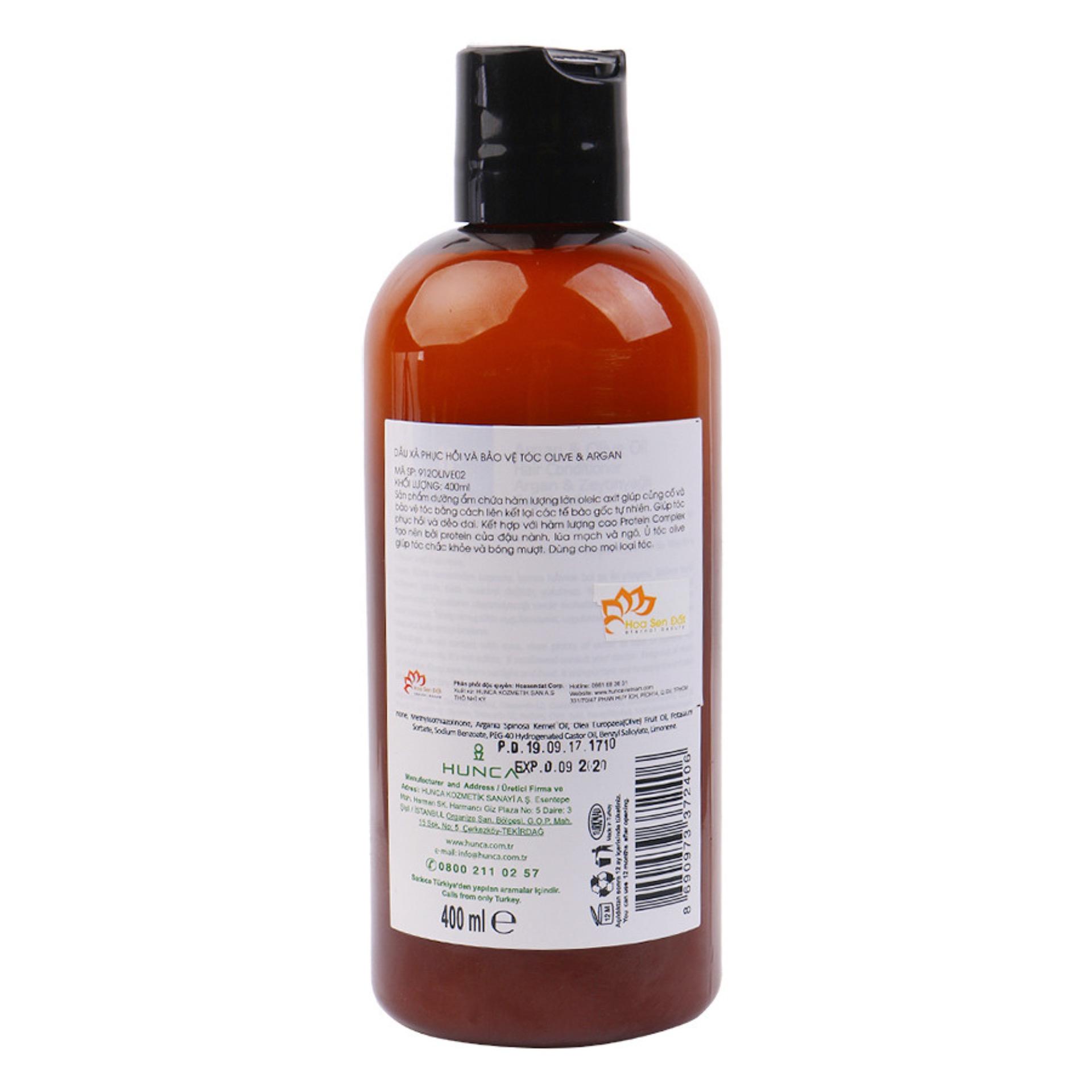 DẦU XẢ PHỤC HỒI & BẢO VỆ TÓC OLIVE & ARGAN