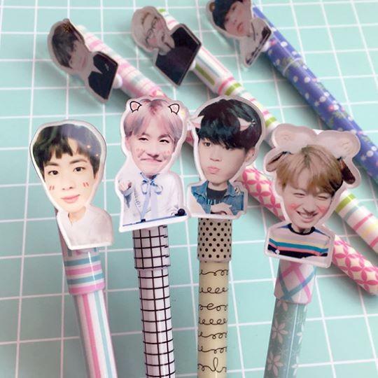 Bút BTS hình emotion siêu dễ thương cho A.R.M.Y