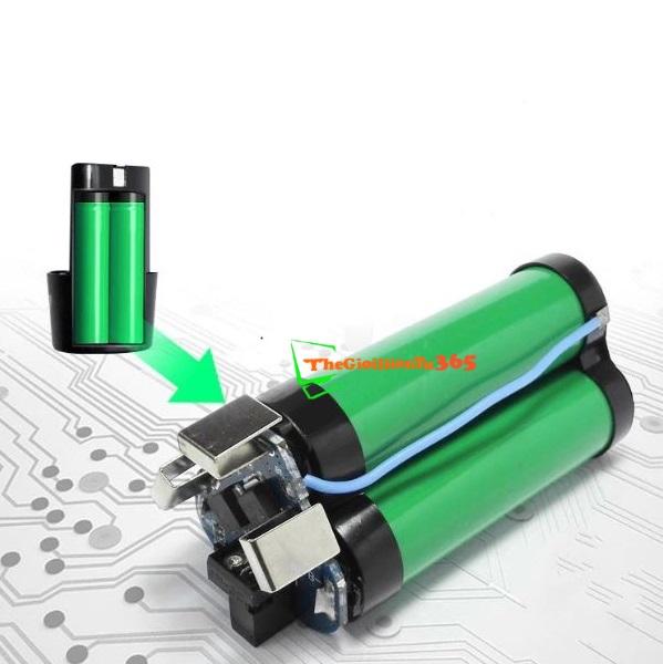 COMBO 5 KHUNG ĐẾ PIN 18650 3CELL TAM GIÁC ( Loại 1 CẶP)