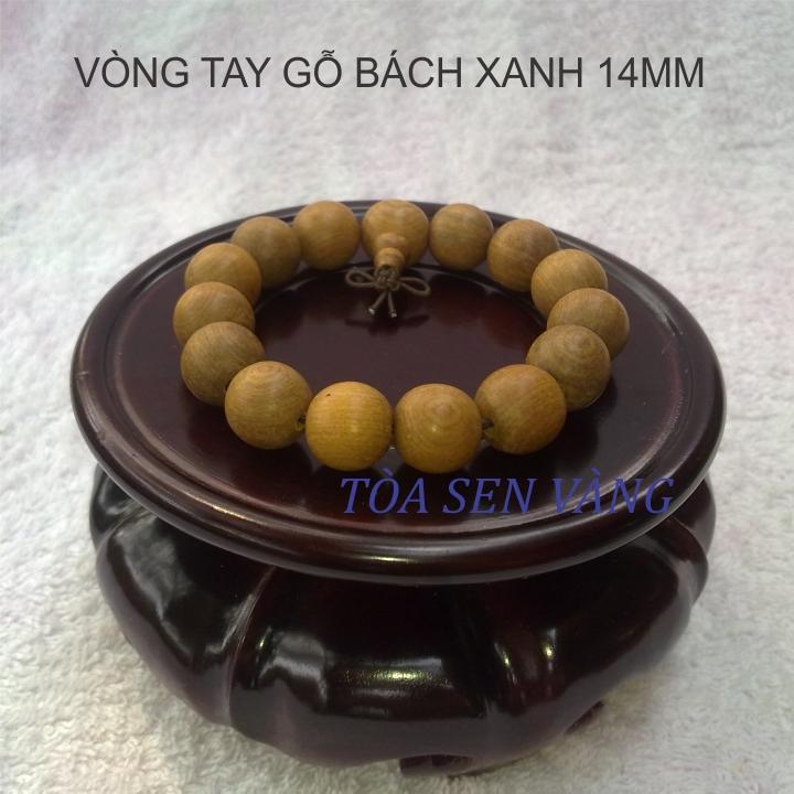 [HCM]Vòng tay gỗ bách xanh 14mm