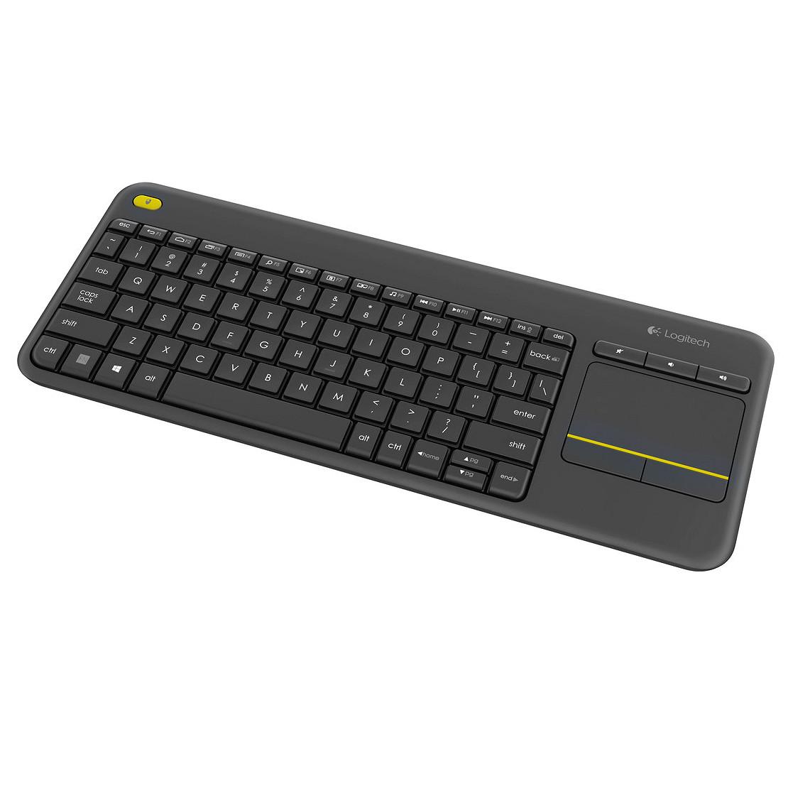 WIRELESS TOUCH KEYBOARD K400 PLUS HTPC keyboard for PC connected TVs - Black - 12 months warranty