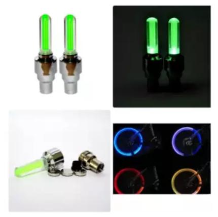 Bộ 2 đèn LED gắn van bánh xe đạp xe máy xe ô tô