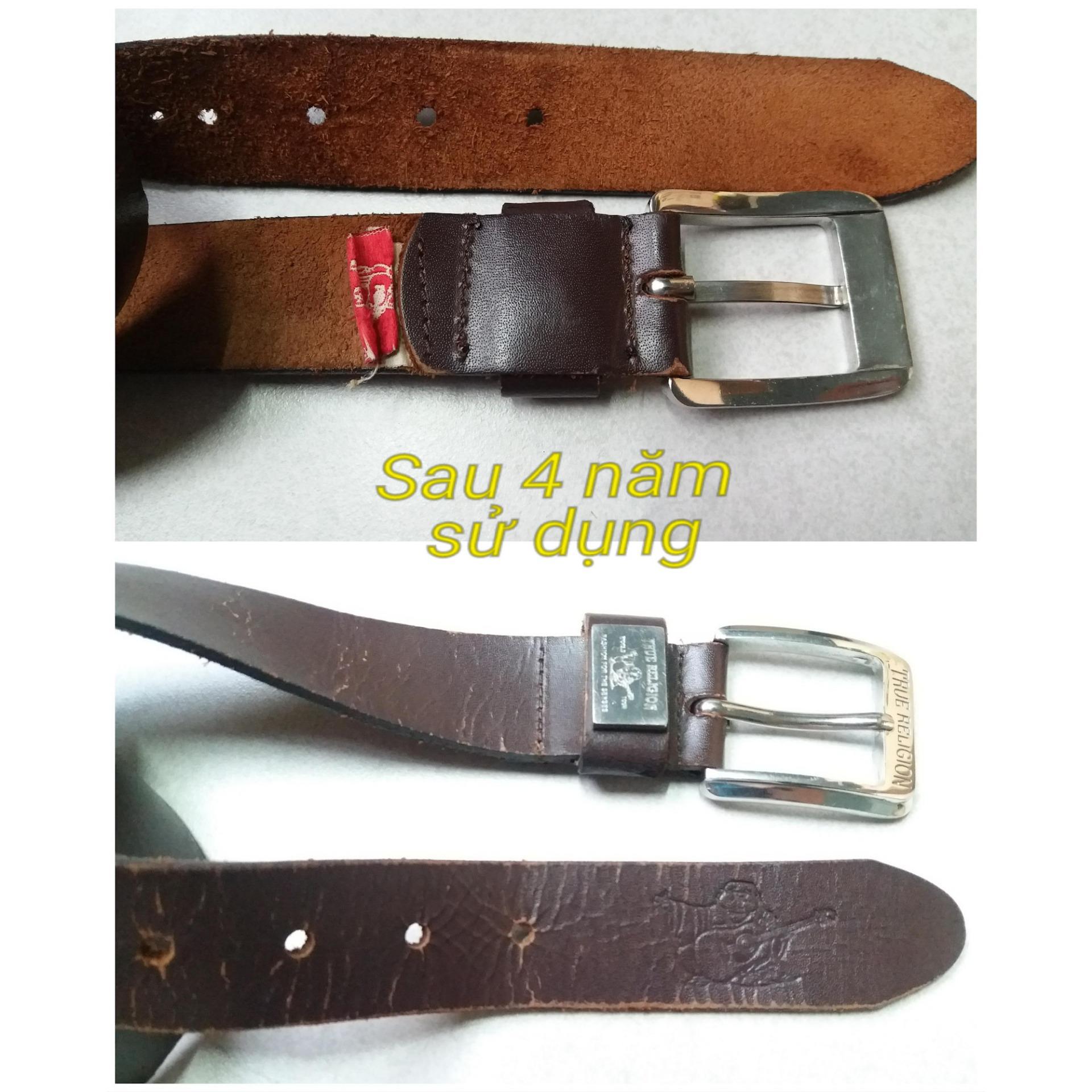 Thắt lưng ông địa TRUE RELIGION trắng