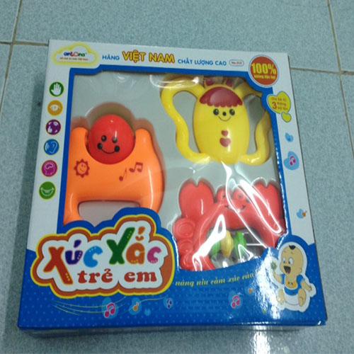 [HCM]Xúc xắc trẻ em Antona hộp 3 chiếc C010