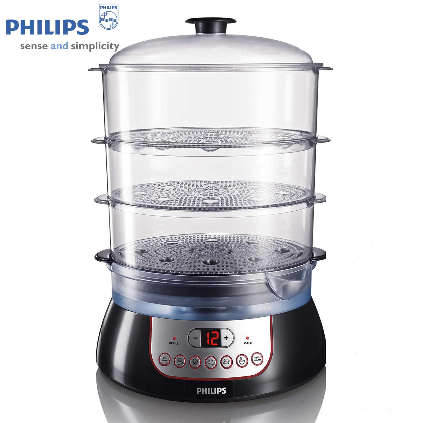 Nồi hấp Philips HD9140 (Đen) - Hàng nhập khẩu