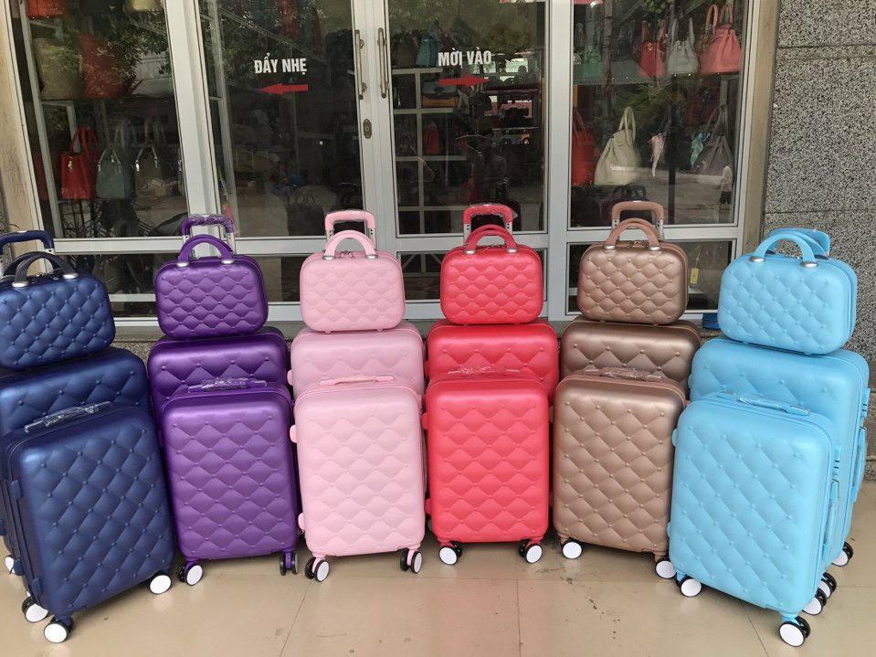 BỘ VALI KÉO RUBI NGỌC TRAI CỰC ĐẸP ĐỦ MÀU