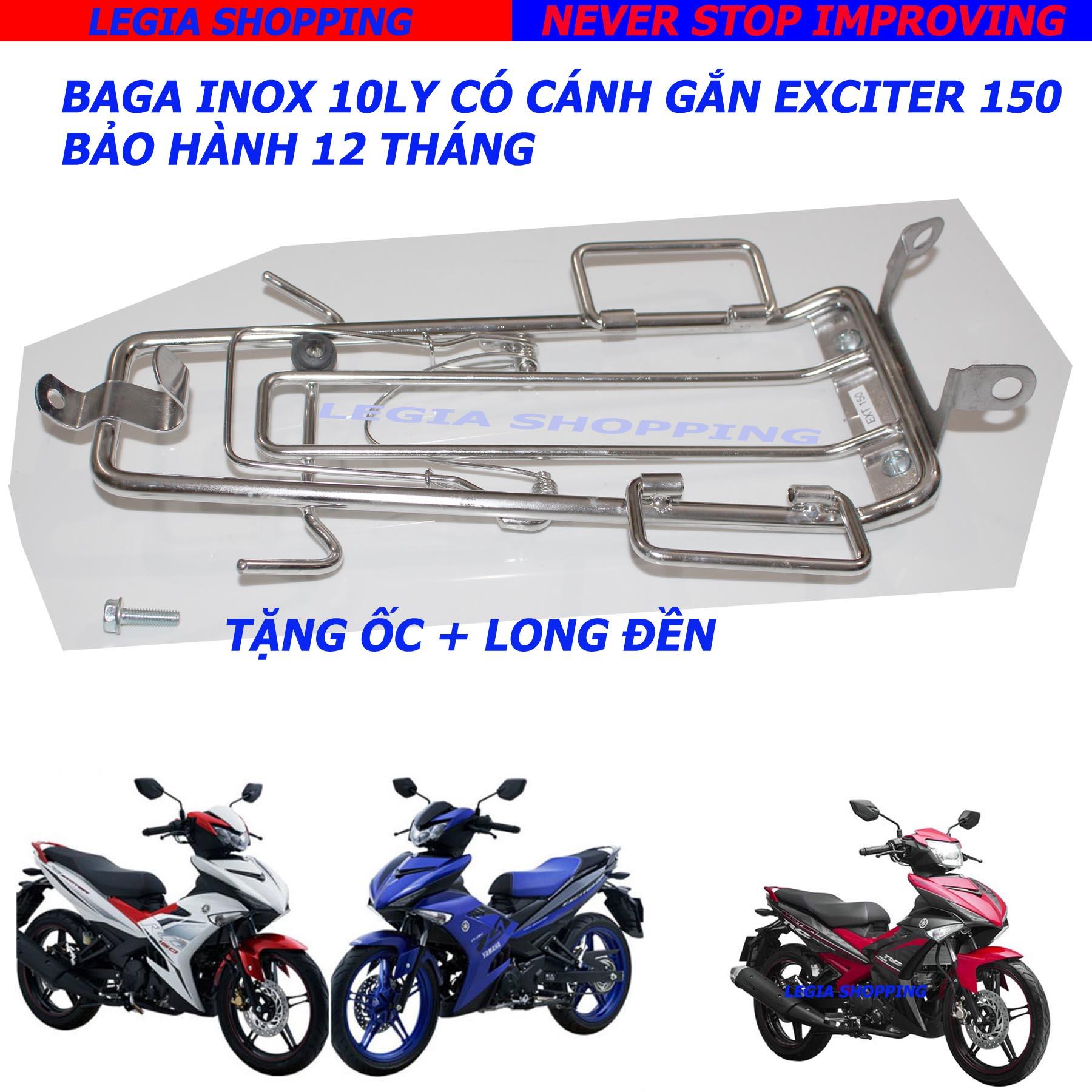 Baga giữa Inox 10mm dành cho Exciter 150