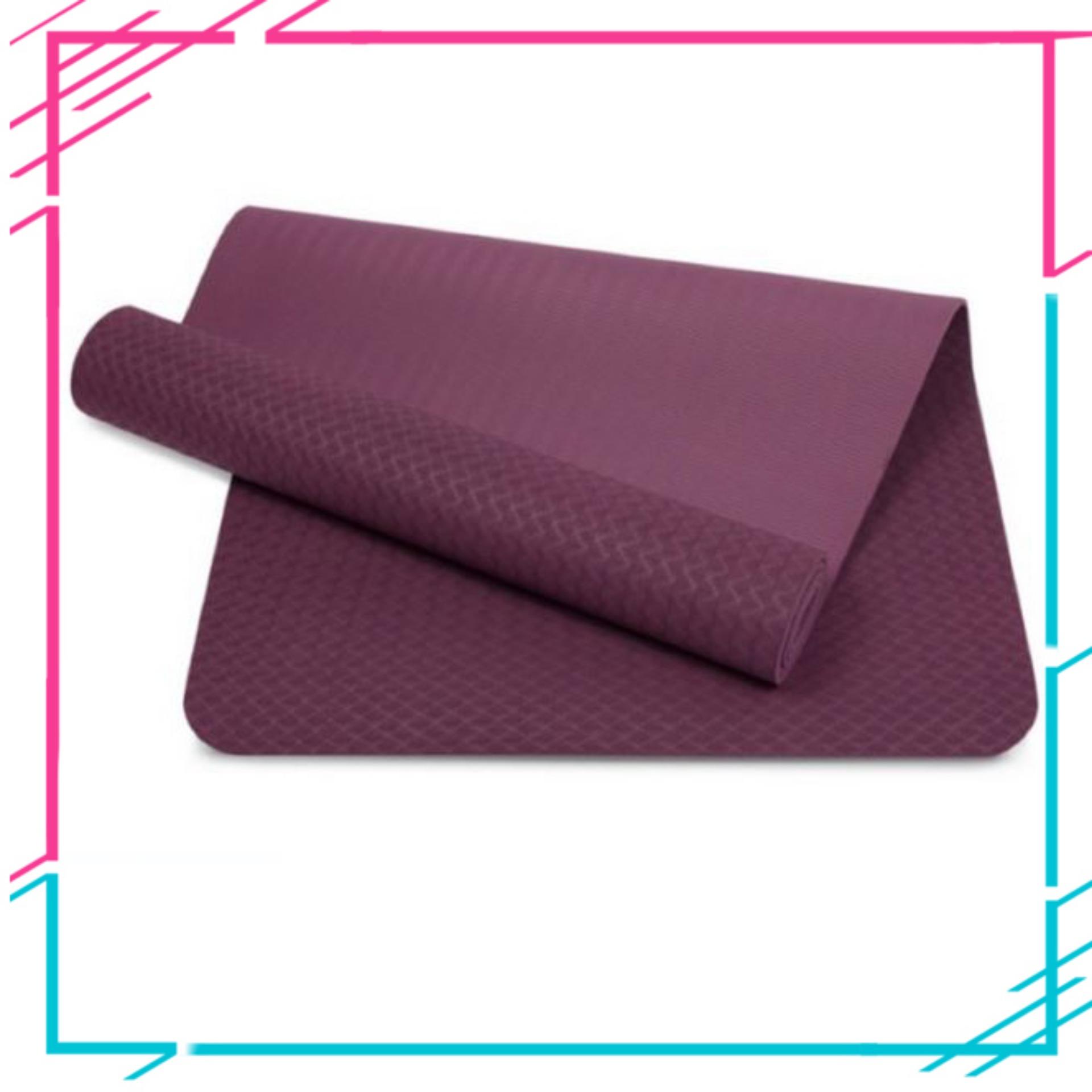 Thảm tập Yoga Zera TPE 1 lớp 8mm (Tím)