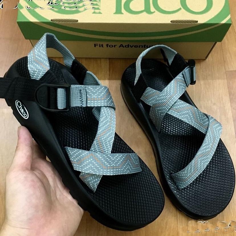 Dép quai hậu chaco4 họa tiết xám