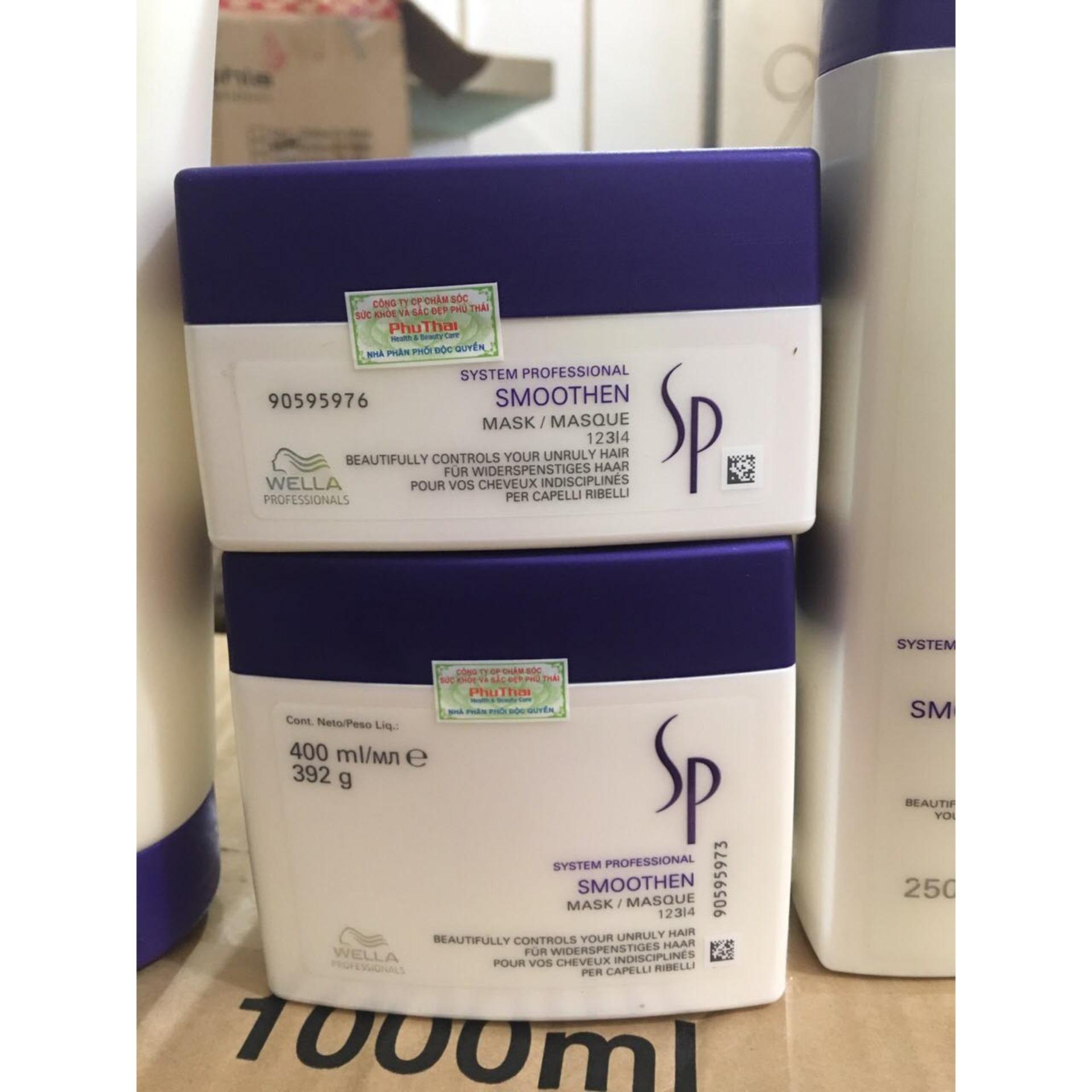 Hấp dầu Sp Wella Smoothen Mask siêu mượt cho tóc thẳng 400ml