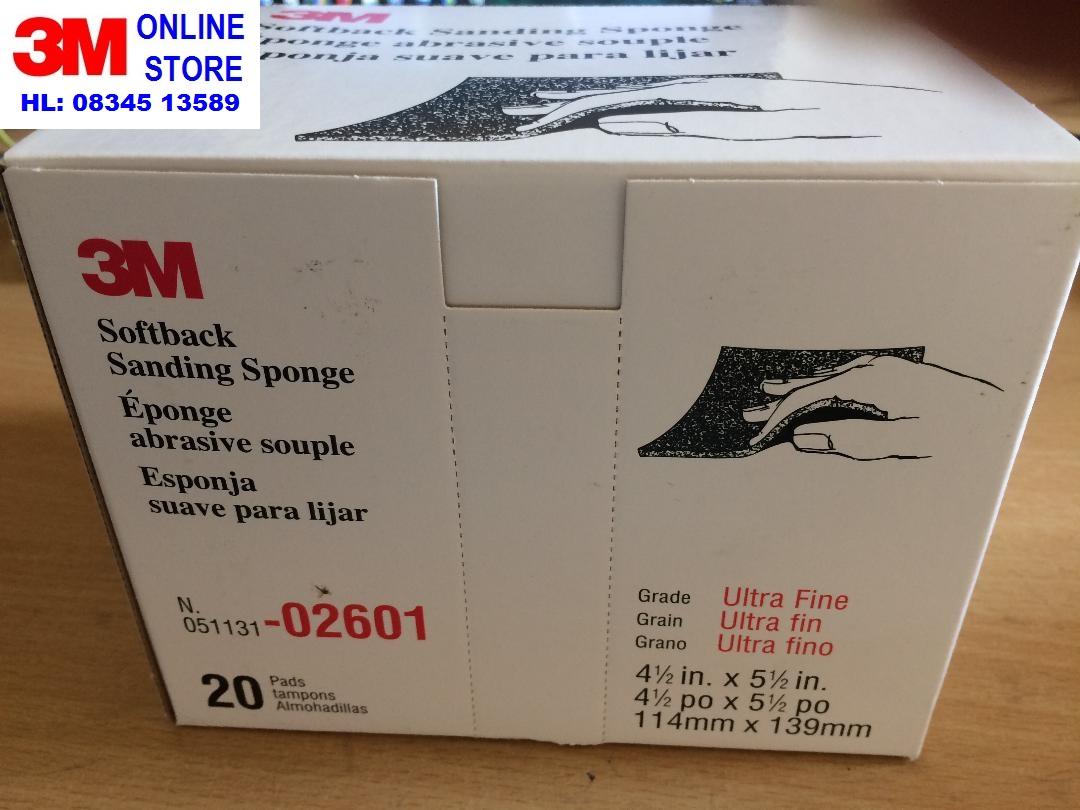 HỘP Nhám xốp 3M Softback Sanding Sponge 02601
