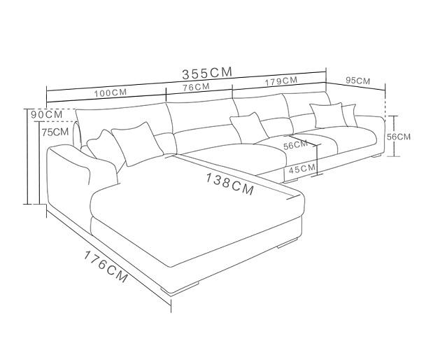 SOFA VẢI PHÒNG KHÁCH CAO CẤP SF05