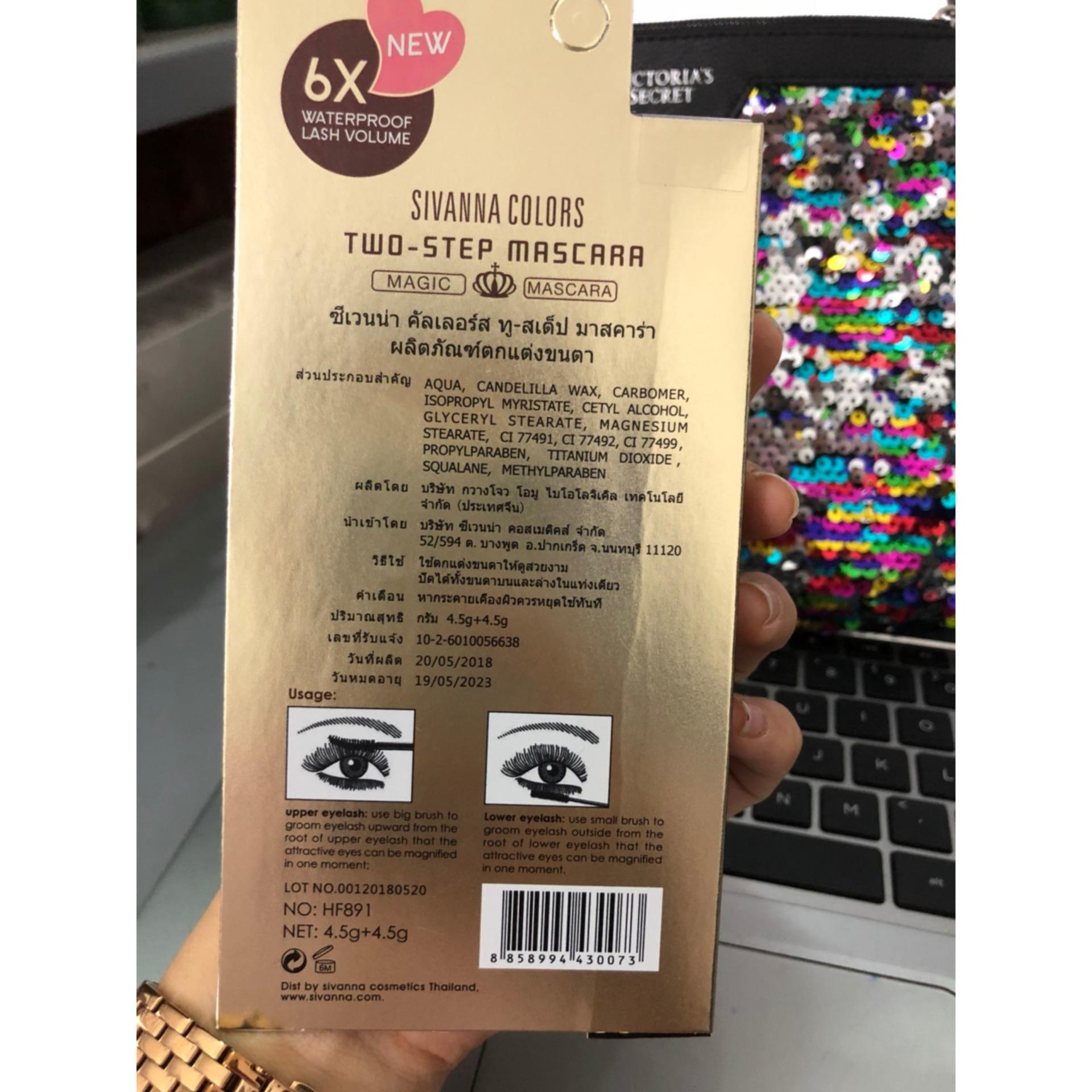 Mascara 2 đầu Chống Nước SIVANNA COLORS Two-Step
