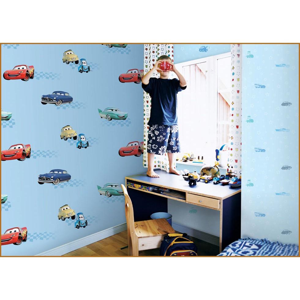 5m giấy dán tường 45cm - vương quốc xe hơi gdt0014