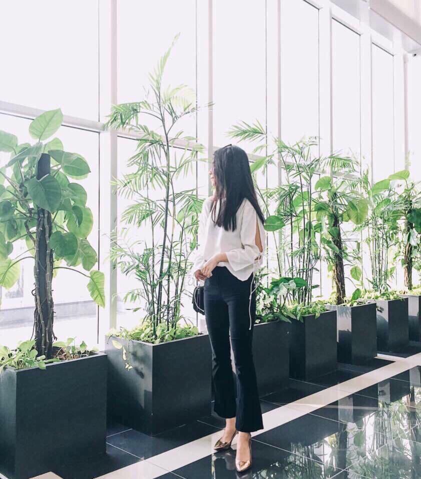Quần kaki nữ 9 tấc ống loe cao cấp