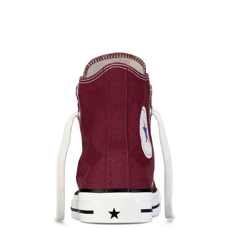 Giày Vải Sneaker CV Classic Cổ Cao Đỏ Đô Nữ