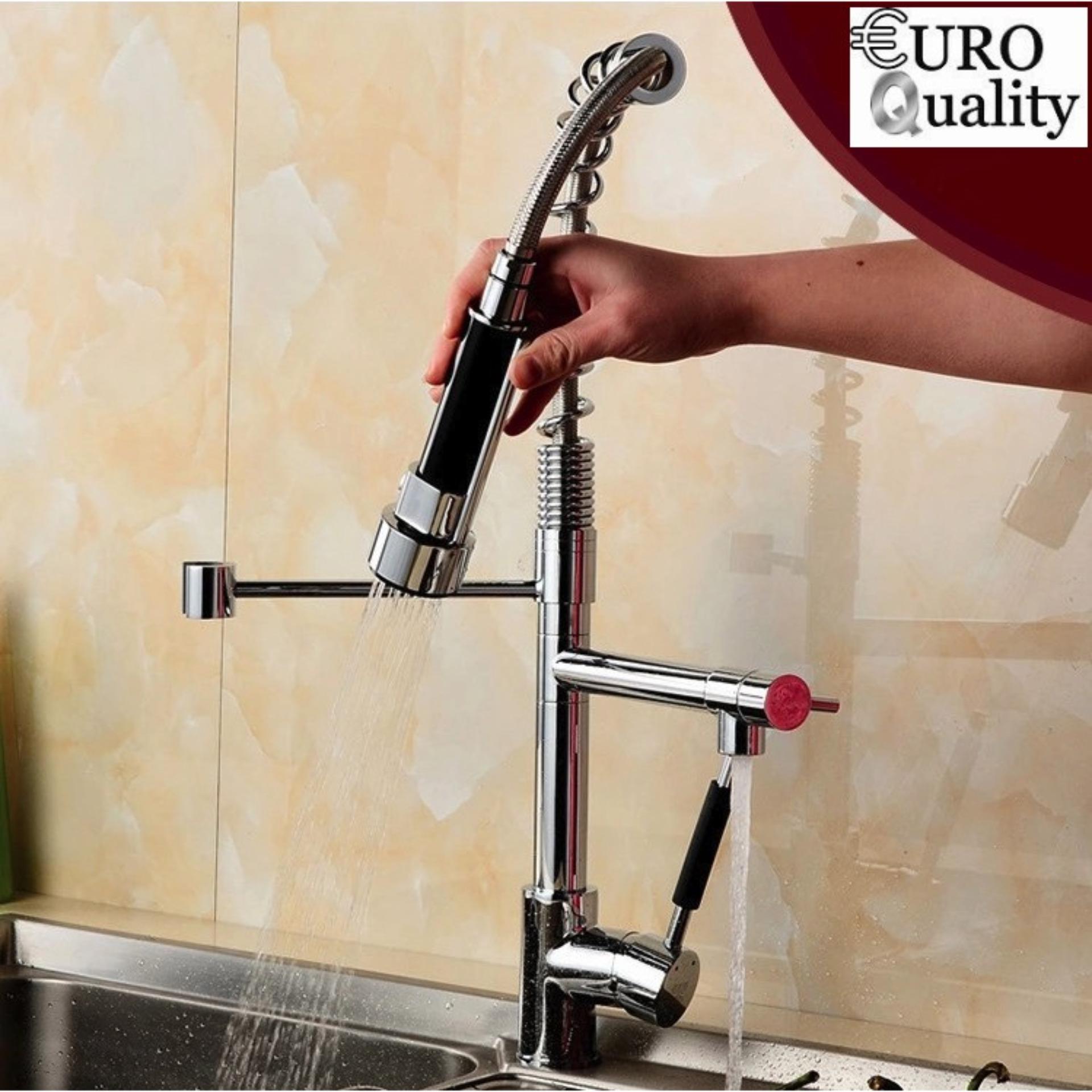 Smart1688 Vòi Lavabo đa năng Inox 304 nóng và lạnh Euro Quality đen