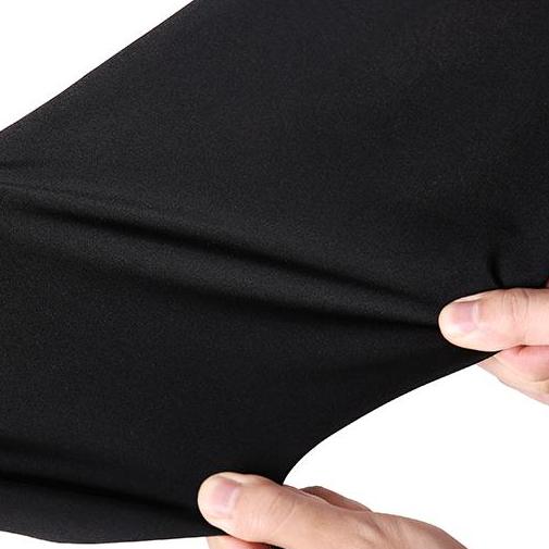 [HCM]Quần Vải POLY Nam Đen Trơn Hàng Đẹp