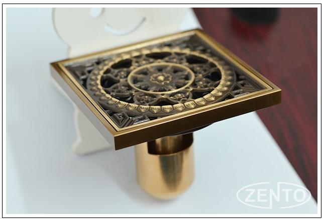 Thoát sàn chống mùi giả cổ 3D Zento ZT610