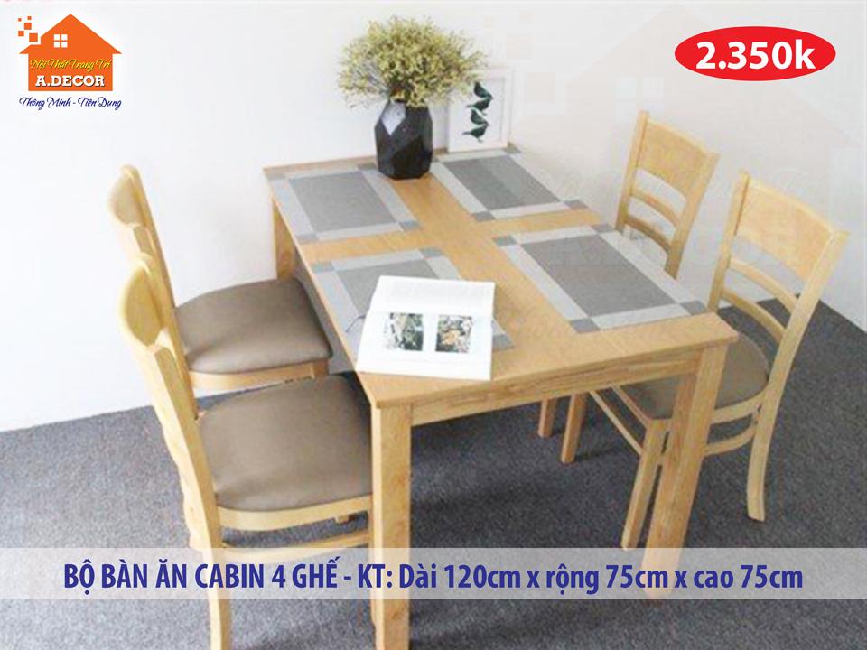 Bộ bàn ăn Cabin BA-CB-01