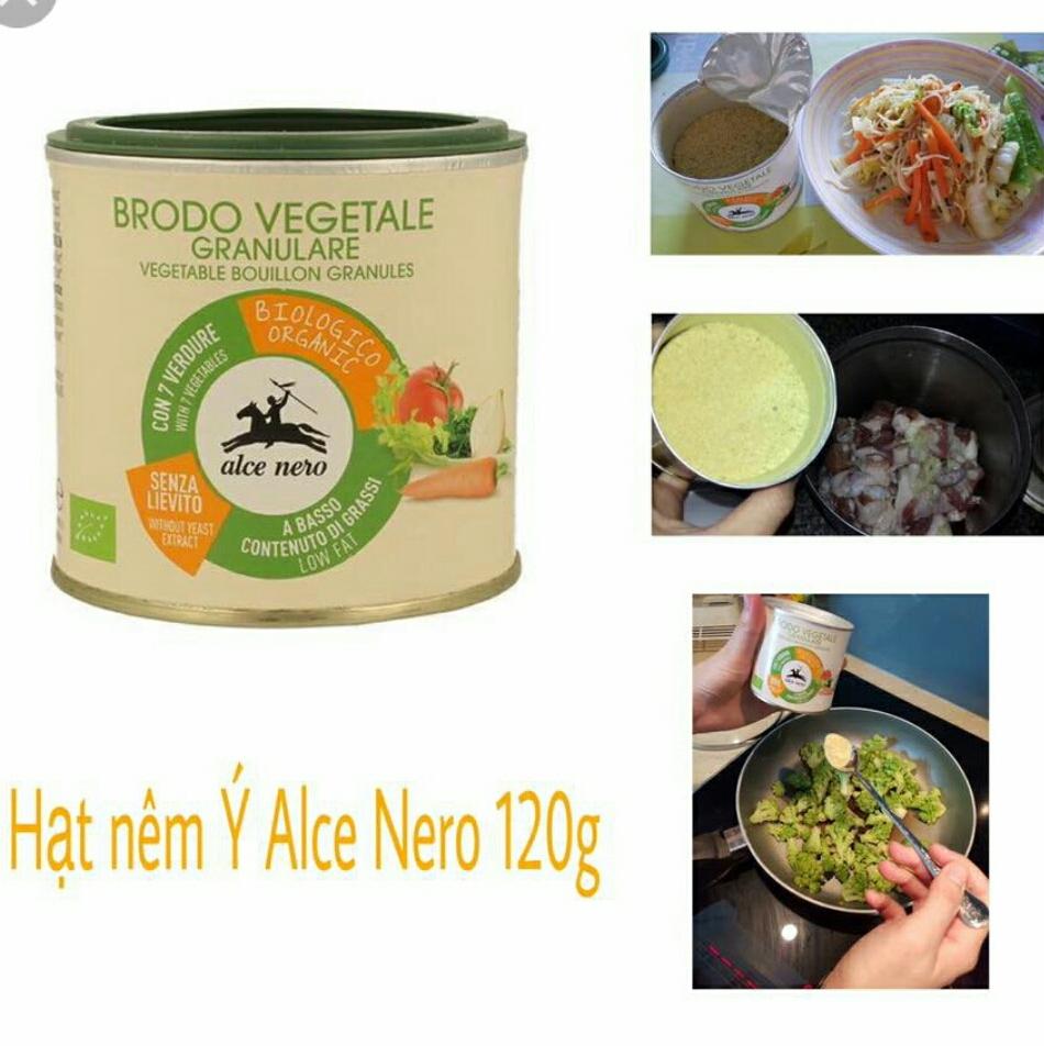 Hạt nêm rau củ hữu cơ Alce Nero 120g