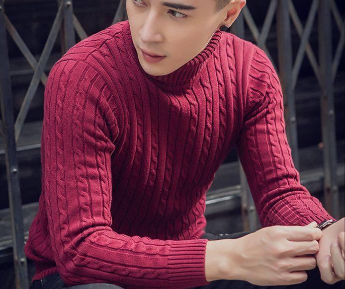 Áo Len Cao Cổ hàng nhập màu đỏ