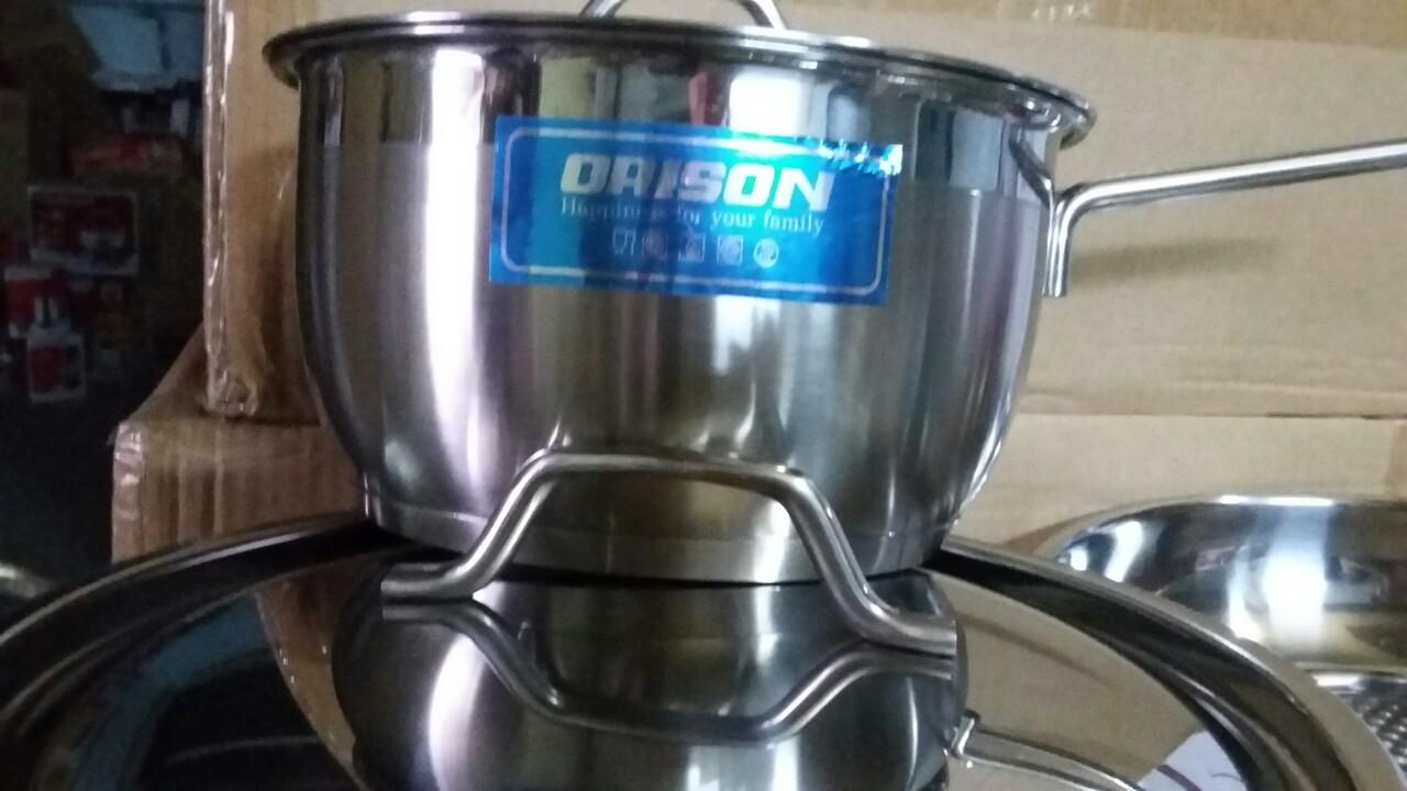 Bộ nồi 5 cái Orison  nắp inox 3 đáy ORB5CX