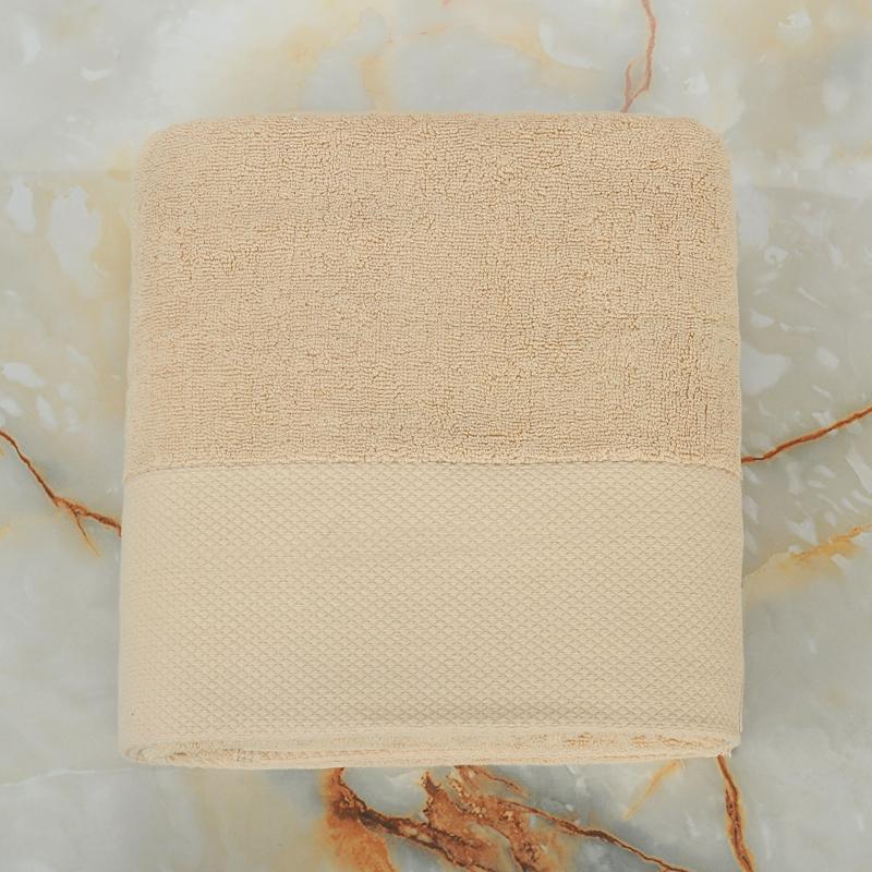 100% Cotton Xám Bạch Kim Mép Rộng Khăn Giường Khăn Mặt