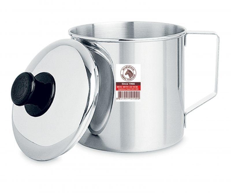 [HCM]Ca nước inox Zebra có quai 11cm