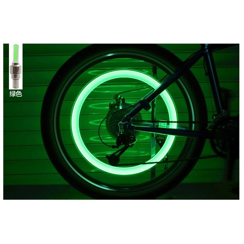 Bộ 2 đèn led gắn van bánh xe đạp (xanh dương)