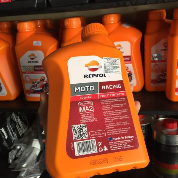 (Tem nhập khẩu Vietsea) Nhớt nhập khẩu REPSOL RACING 4T 10W40