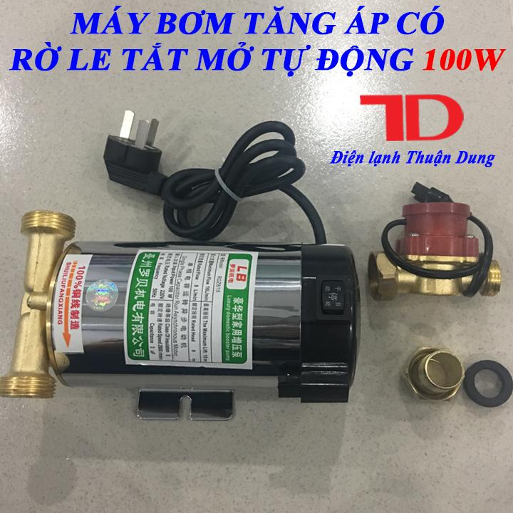 Máy Bơm Tăng Áp Có Rờ Le Tắt Mở Tự Động 100W - Điện lạnh Thuận Dung
