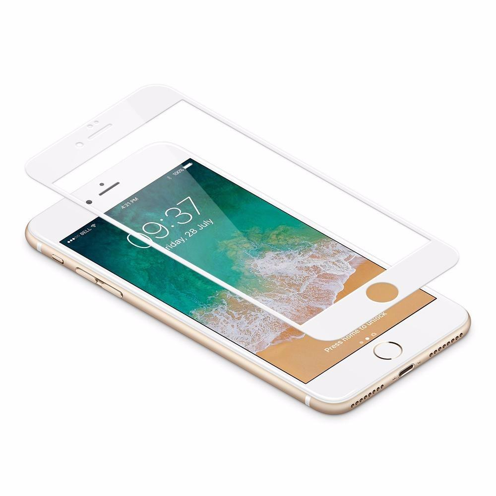 Kính cường lực jcpal full màu trắng dùng cho iphone 7 và iphone 8, trong mượt hạn chế vân tay