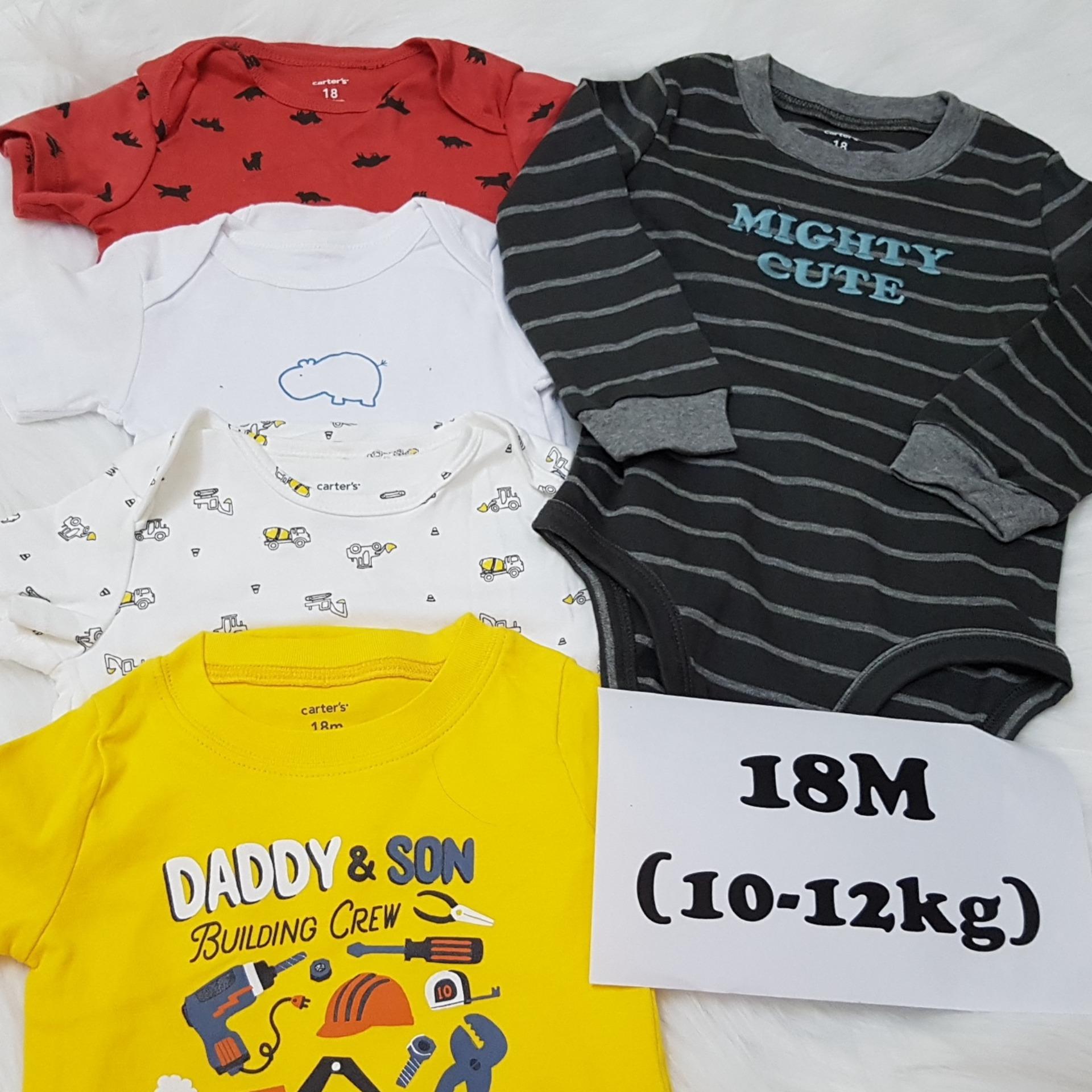 Set 5 áo liền quần bé trai