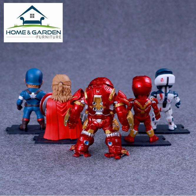 Mô hình trưng bày 5 nhân vật Marvel Avenger cao cấp 9cm