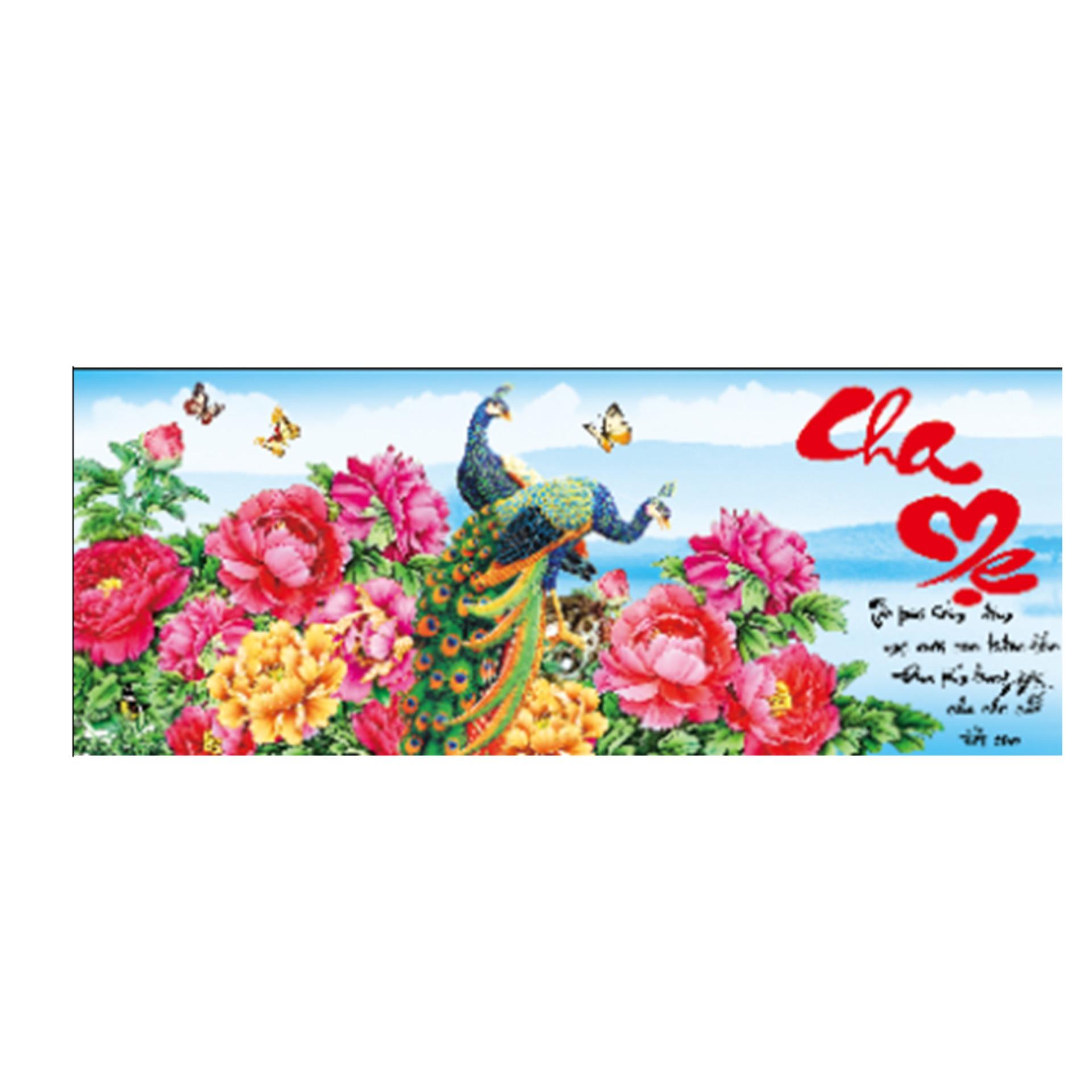 X8038-Tranh thêu chữ thập cha mẹ-